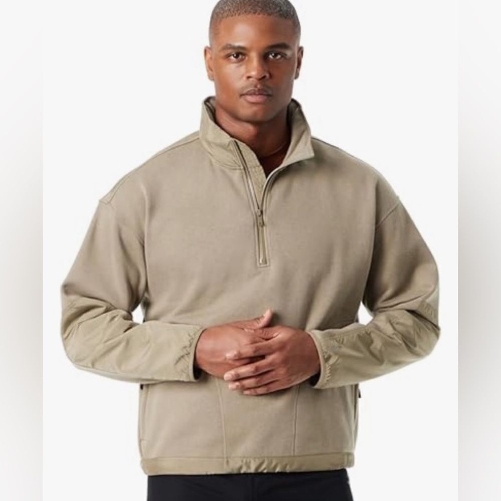 BASS OUTDOOR NWT Overland trek Men's Convertible 1/4 Zip Pullover